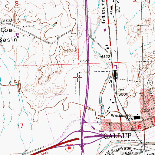 Topographic Map of 10004 Water Well, NM