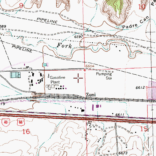 Topographic Map of Wingate 4 Well, NM