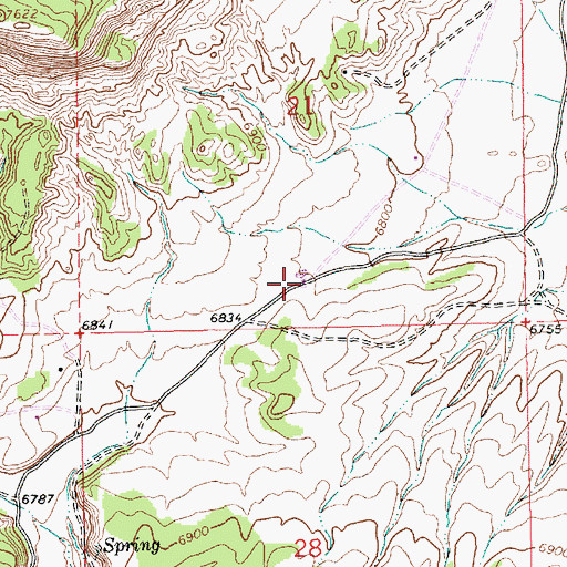 Topographic Map of 10023 Water Well, NM