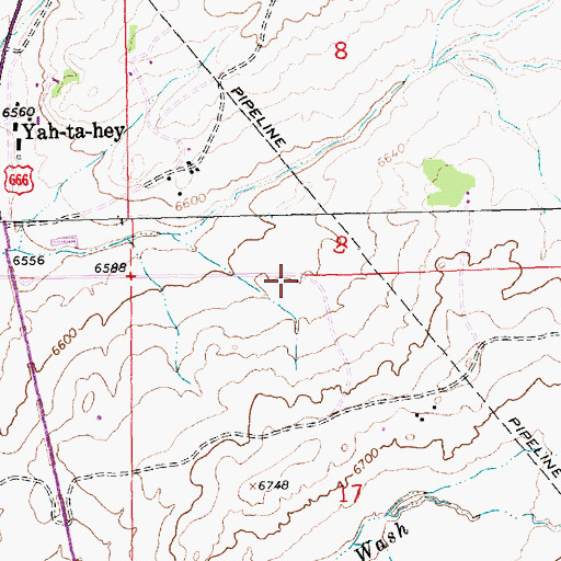 Topographic Map of Munoz 1-A Water Well, NM