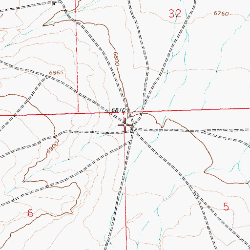 Topographic Map of LW Chapter Water Well, NM