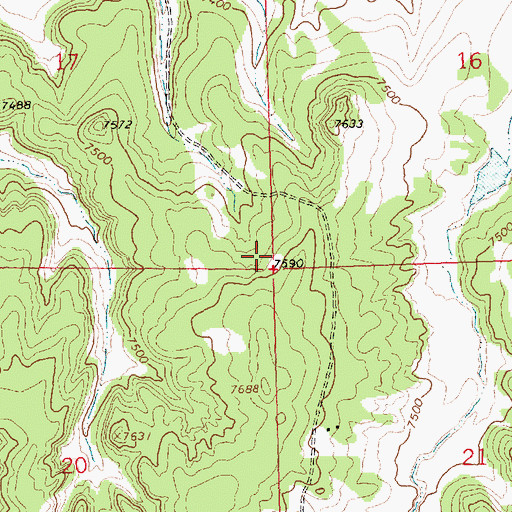 Topographic Map of 16T-558 Water Well, NM