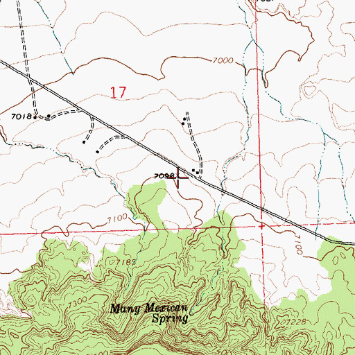 Topographic Map of 10014 Water Well, NM