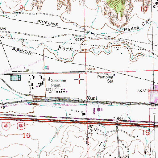 Topographic Map of 16K-303C Water Well, NM