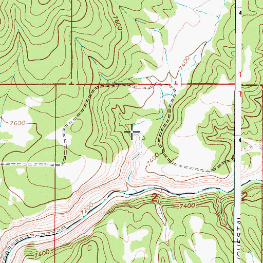 Topographic Map of Pope Lake, NM