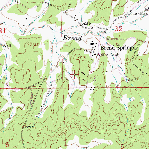 Topographic Map of Ba-Ha-Li, NM