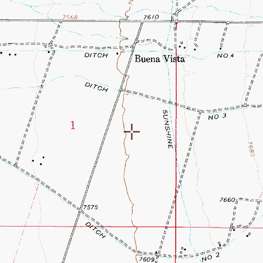 Topographic Map of Testhole R4 Water Well, NM
