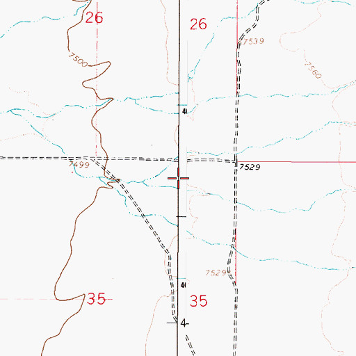 Topographic Map of 10031 Water Well, NM