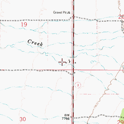 Topographic Map of 10032 Water Well, NM