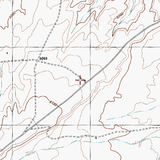 Topographic Map of 12T-517 Water Well, NM