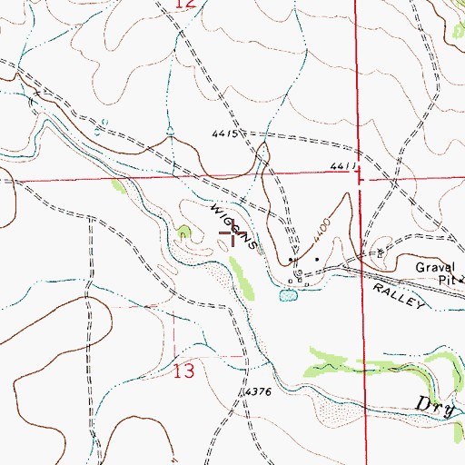 Topographic Map of Wiggin, NM