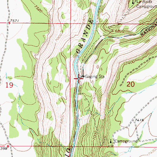 Topographic Map of Red River, NM