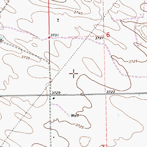Topographic Map of 10226 Water Well, NM
