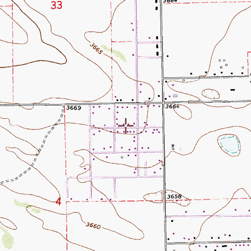 Topographic Map of 10245 Water Well, NM