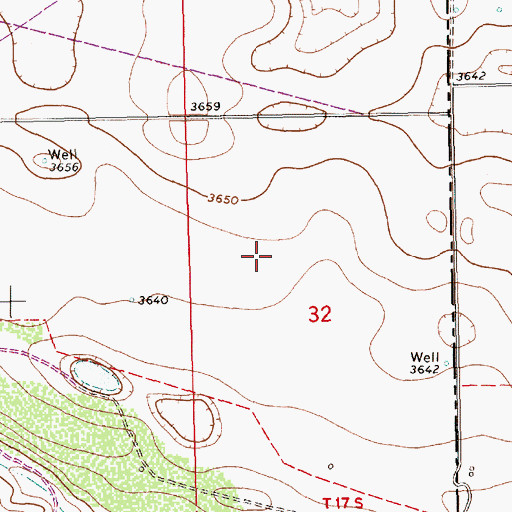 Topographic Map of 10238 Water Well, NM