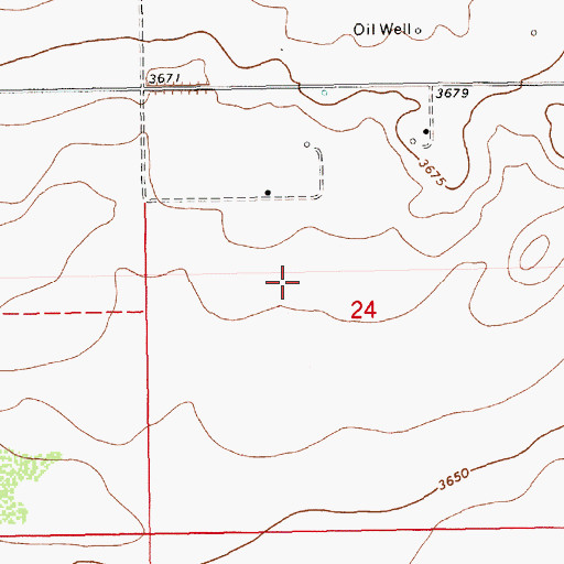 Topographic Map of 10231 Water Well, NM