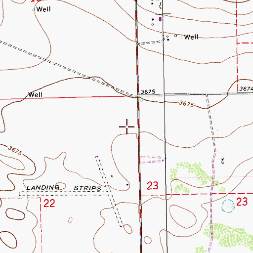 Topographic Map of 10230 Water Well, NM