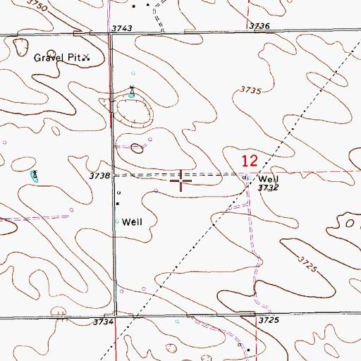 Topographic Map of 10229 Water Well, NM