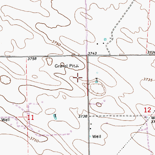 Topographic Map of 10218 Water Well, NM