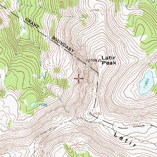 Topographic Map of Latir Rock Cairn, NM