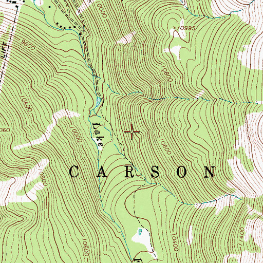 Topographic Map of Lake Fork Prospect, NM