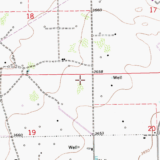 Topographic Map of KHOB-AM (Hobbs), NM