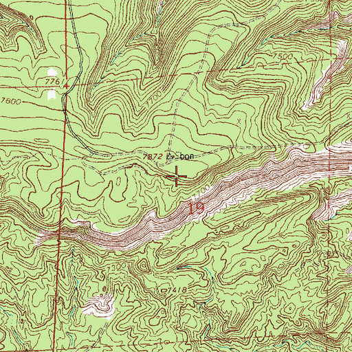 Topographic Map of KXTC-FM (Thoreau), NM