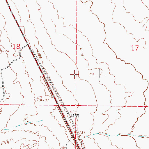 Topographic Map of KZIA-TV (Las Cruces), NM