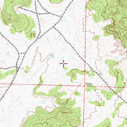 Topographic Map of Barbara J HZ Mine, NM
