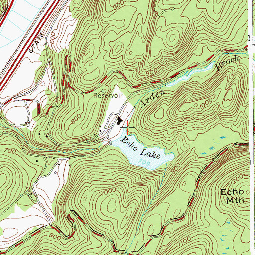 Topographic Map of Arden Brook, NY