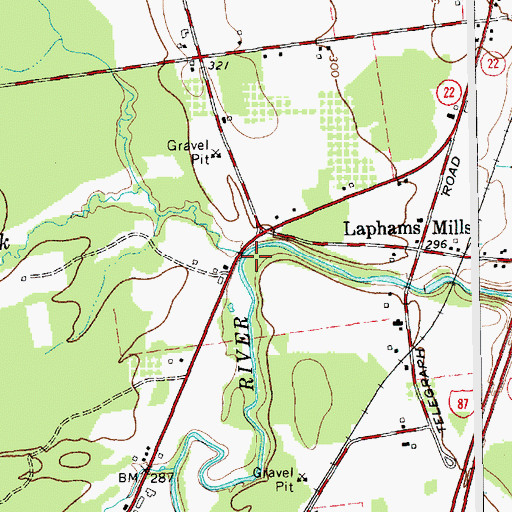 Topographic Map of Arnold Brook, NY