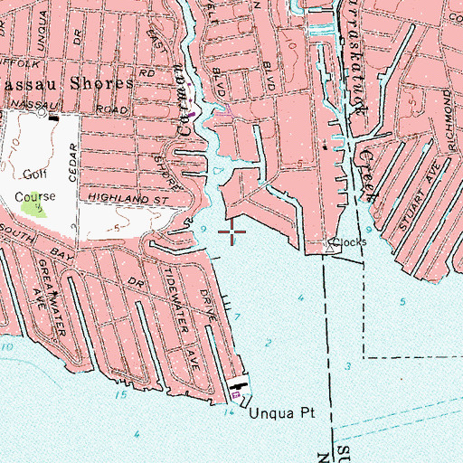 Topographic Map of Carman Creek, NY