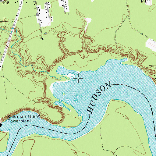 Topographic Map of Clendon Brook, NY