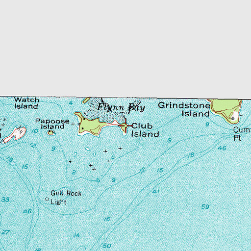 Topographic Map of Club Island, NY