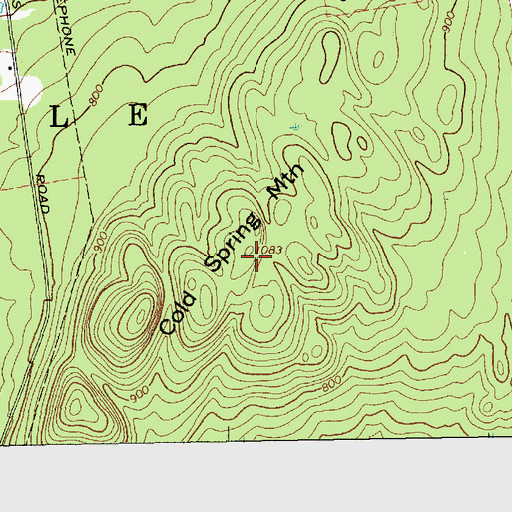 Topographic Map of Cold Spring Mountain, NY