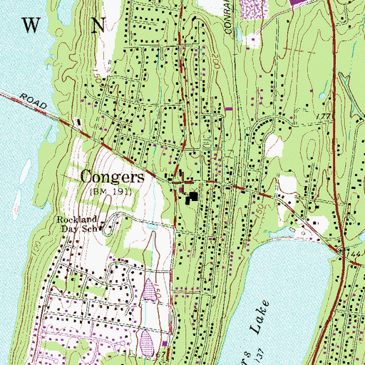 Topographic Map of Congers, NY
