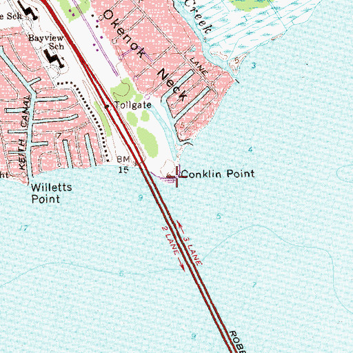 Topographic Map of Conklin Point, NY