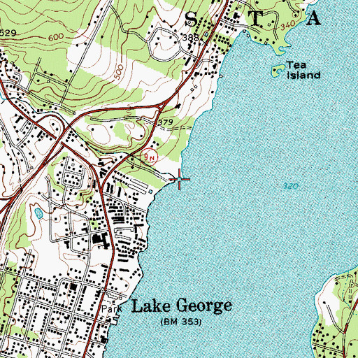 Topographic Map of English Brook, NY