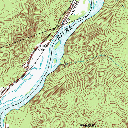 Topographic Map of Ferguson Brook, NY