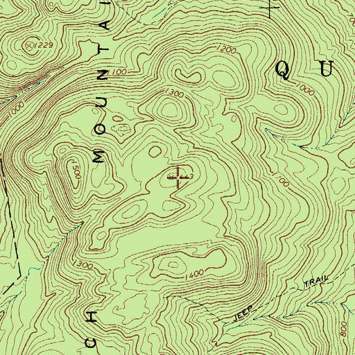 Topographic Map of French Mountain, NY
