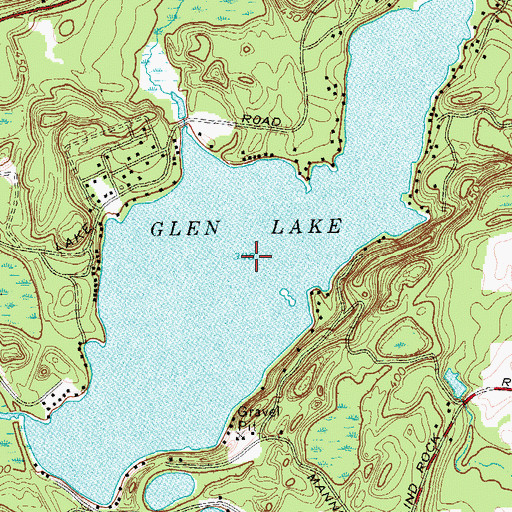 Topographic Map of Glen Lake, NY
