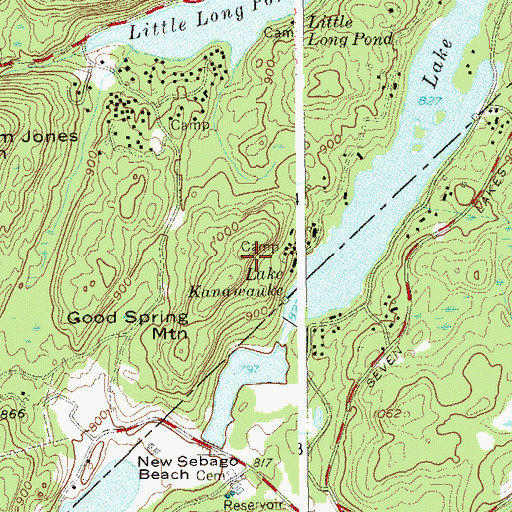 Topographic Map of Good Spring Mountain, NY