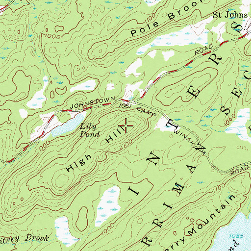 Topographic Map of High Hill, NY