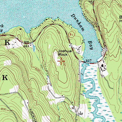 Topographic Map of Joshua Rock, NY