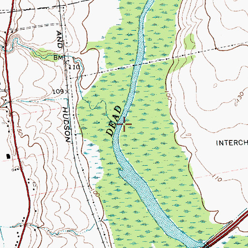 Topographic Map of Kennon Brook, NY