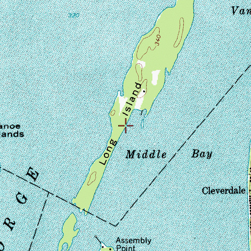 Topographic Map of Long Island, NY