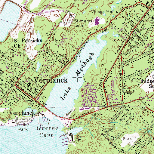 Topographic Map of Lake Meahagh, NY