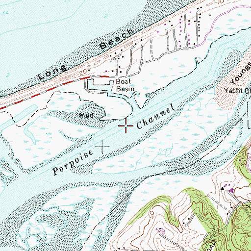Topographic Map of Porpoise Channel, NY
