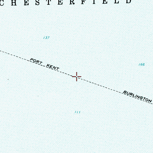 Topographic Map of Port Kent Burlington Ferry, NY