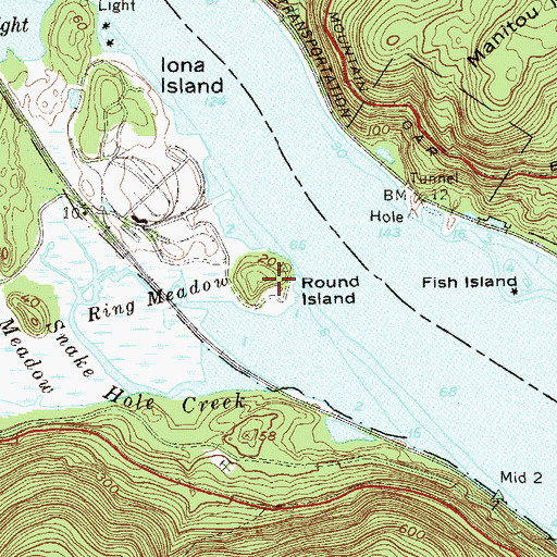 Topographic Map of Round Island, NY